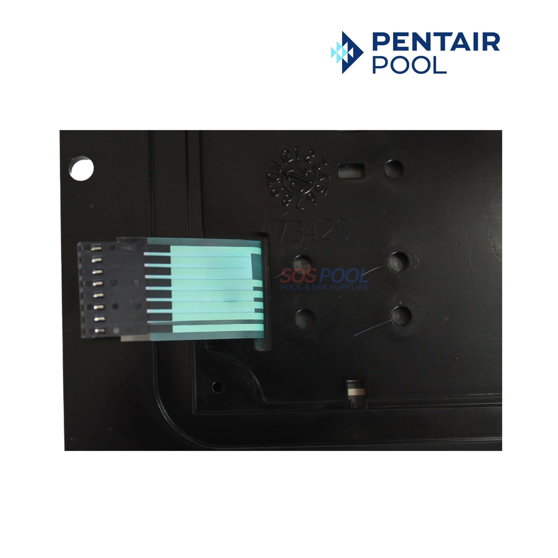 Pentair Thermaflo Display Bezel UltraTemp Heat Pump Control Board 473693 for SOS Pool systems.