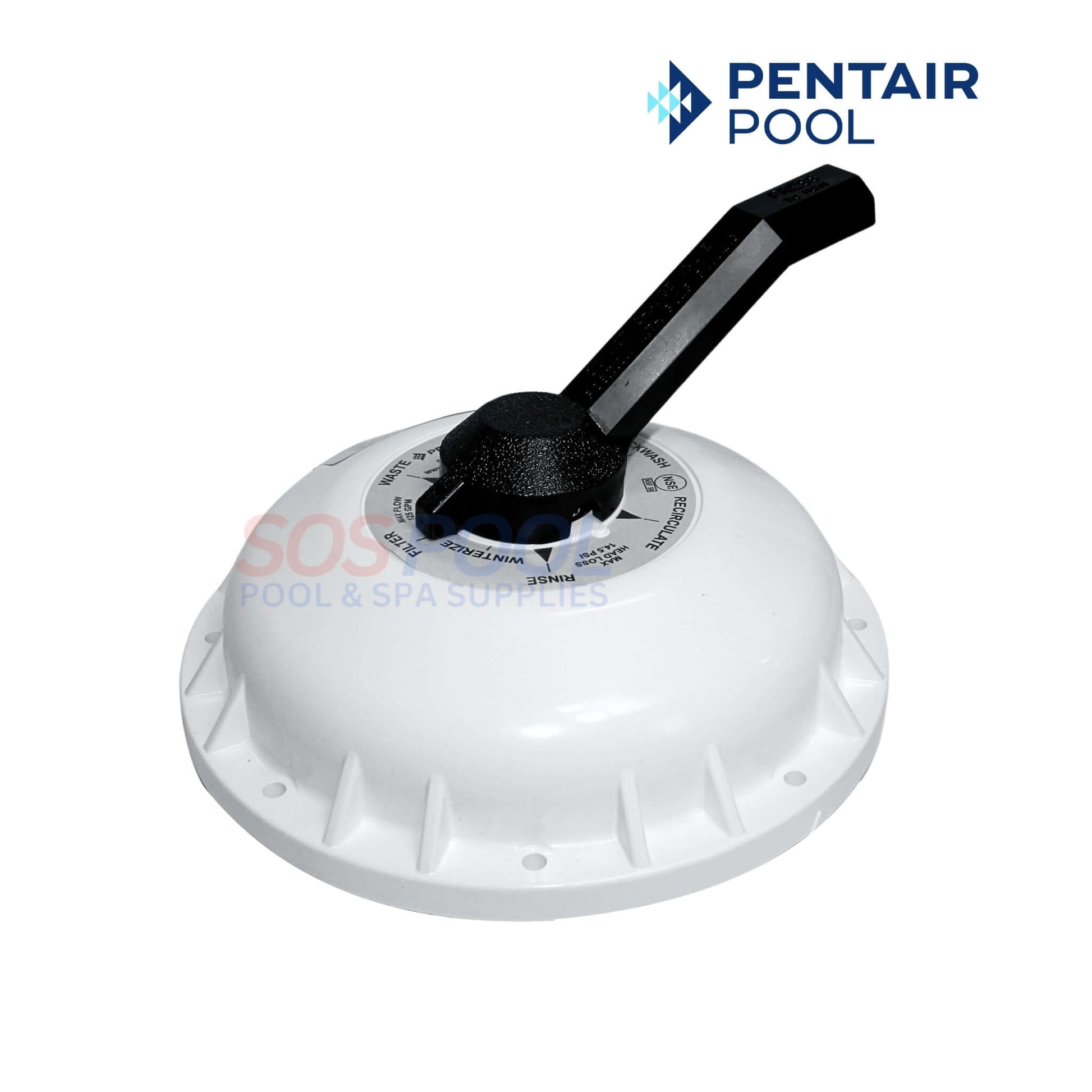 Pentair Top Assembly 272422 for 2in HiFlow Multiport Valves, compatible with SOS Pool equipment.