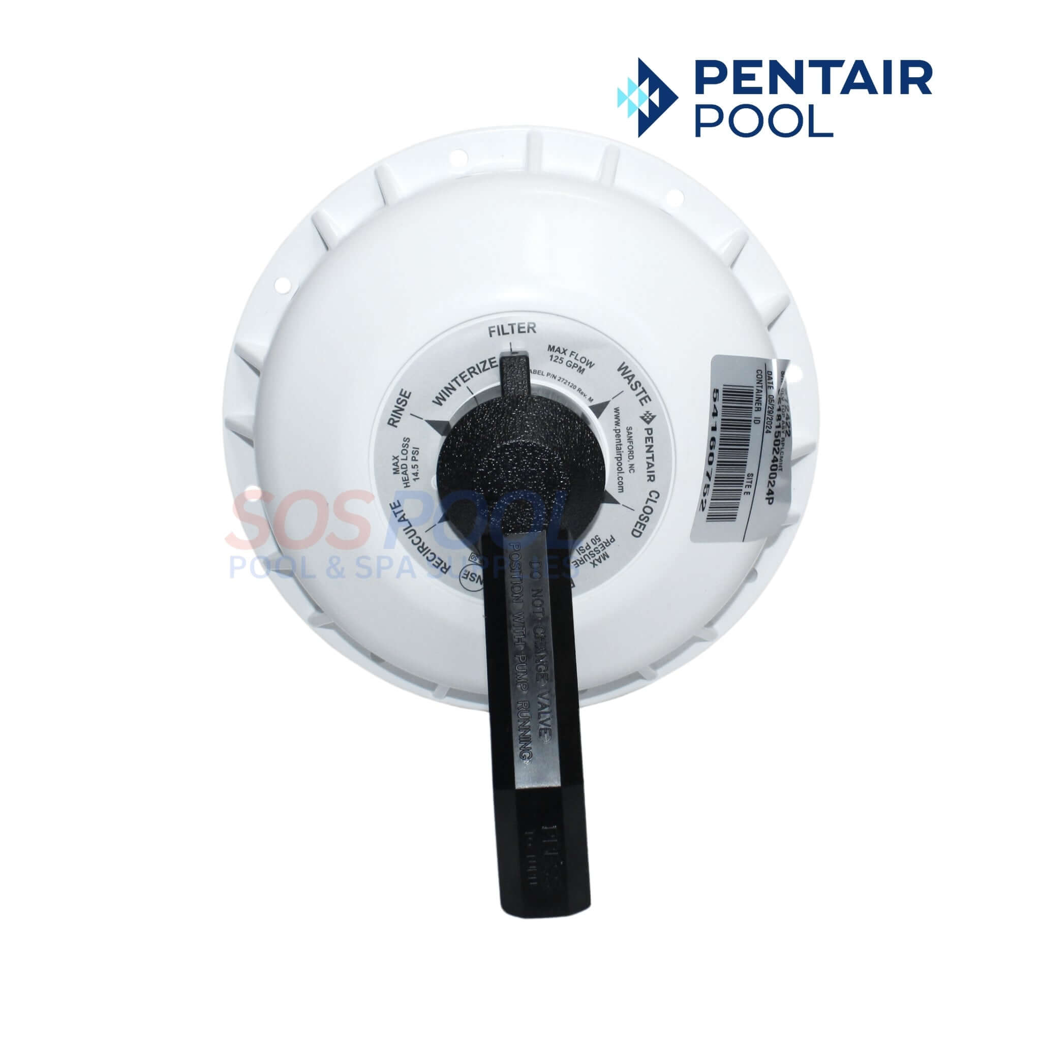 Pentair Top Assembly For 2in HiFlow Multiport Valves | 272422