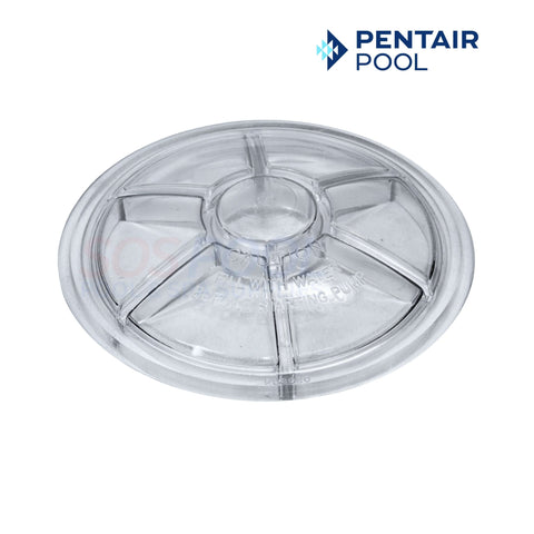 Pentair Trap Lid 070795 clear Lexan lid for pre-1998 WhisperFlo pumps. SOS Pool essential for optimal pump function.