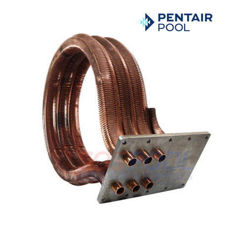 Pentair Tube Sheet Coil Assembly for MasterTemp and Max-E-Therm heaters, compatible with SOS Pool.