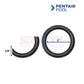 Pentair Pool O-Ring from SOS Pool; 1" diameter, 1/8" thick, essential for MasterTemp heater sealing.