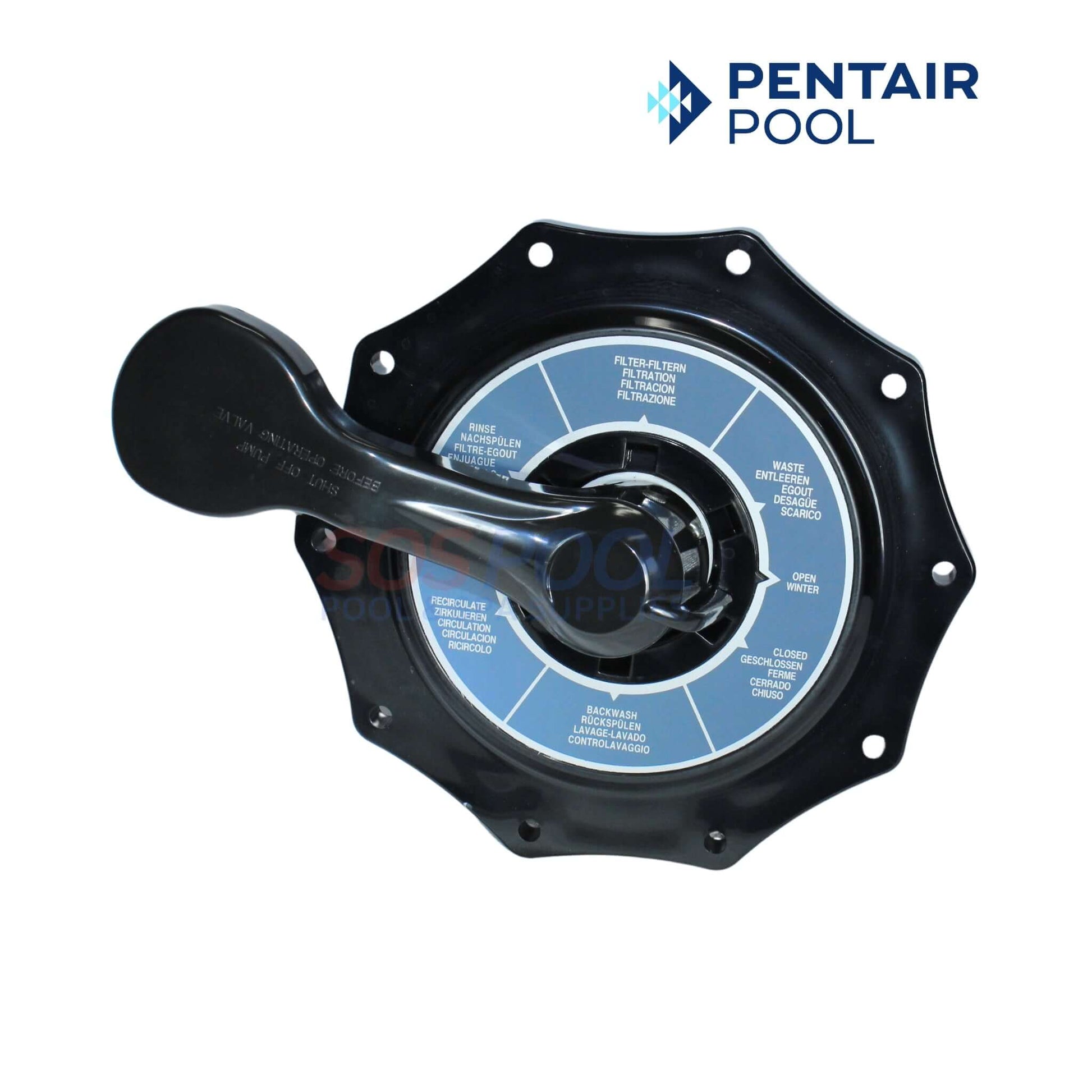 Pentair Valve Top Assembly for Sta-Rite 6-Position Valves, durable OEM part for effective pool maintenance | SOS Pool