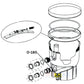 Pentair Clean and Clear Plus Bulkhead Union O-Ring O-180 diagram, essential for ensuring watertight seal in SOS Pool filtration.