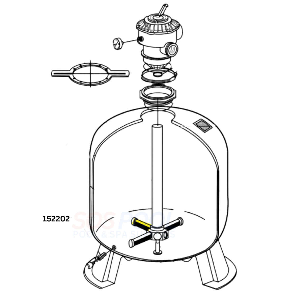 Pentair Lateral For Triton and Tagelus Filter | 152202