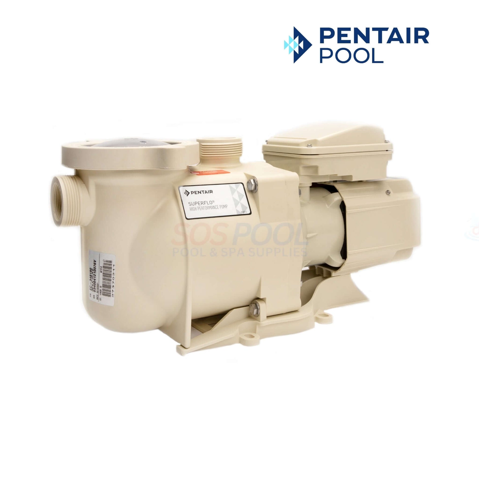 Pentair SuperFlo Single Speed Pool Pump with 1.1 THP motor for residential pools | SKU EC-348190 | SOS Pool