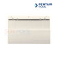 Pentair Weir Gate 08650-0022 for U-3 skimmers, white hinged assembly, optimal water flow, SOS Pool supplies.