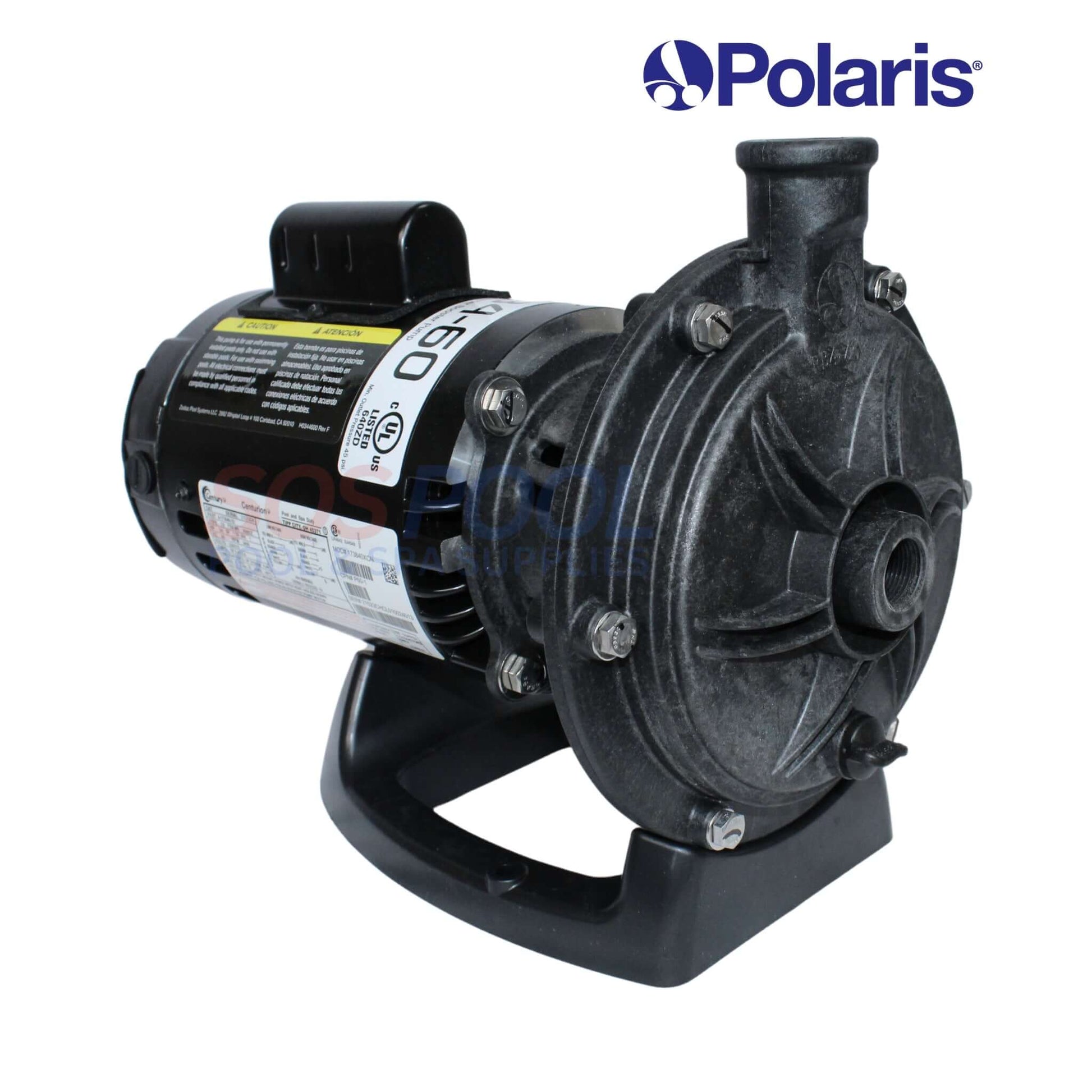 Polaris PB4-60 Booster Pump for Pressure Cleaners | 3/4 HP | Enhances Pool Cleaning Performance | SOS Pool