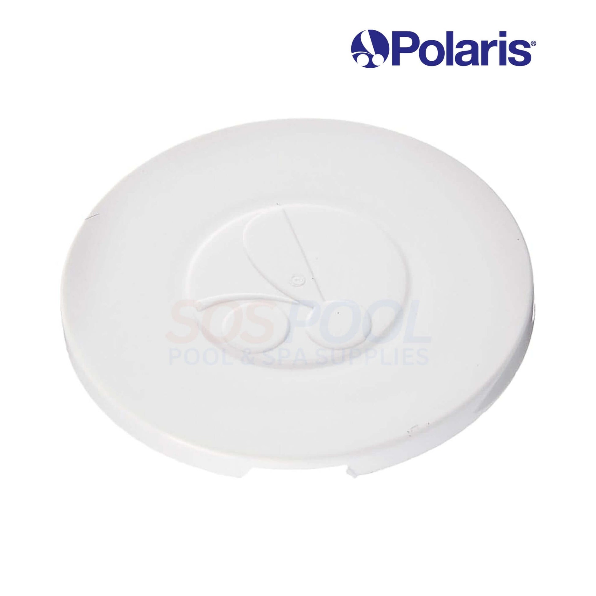 Polaris Hub Cap 9-100-1114 for 360 and 380 pool cleaners, durable white plastic, SOS Pool supply.
