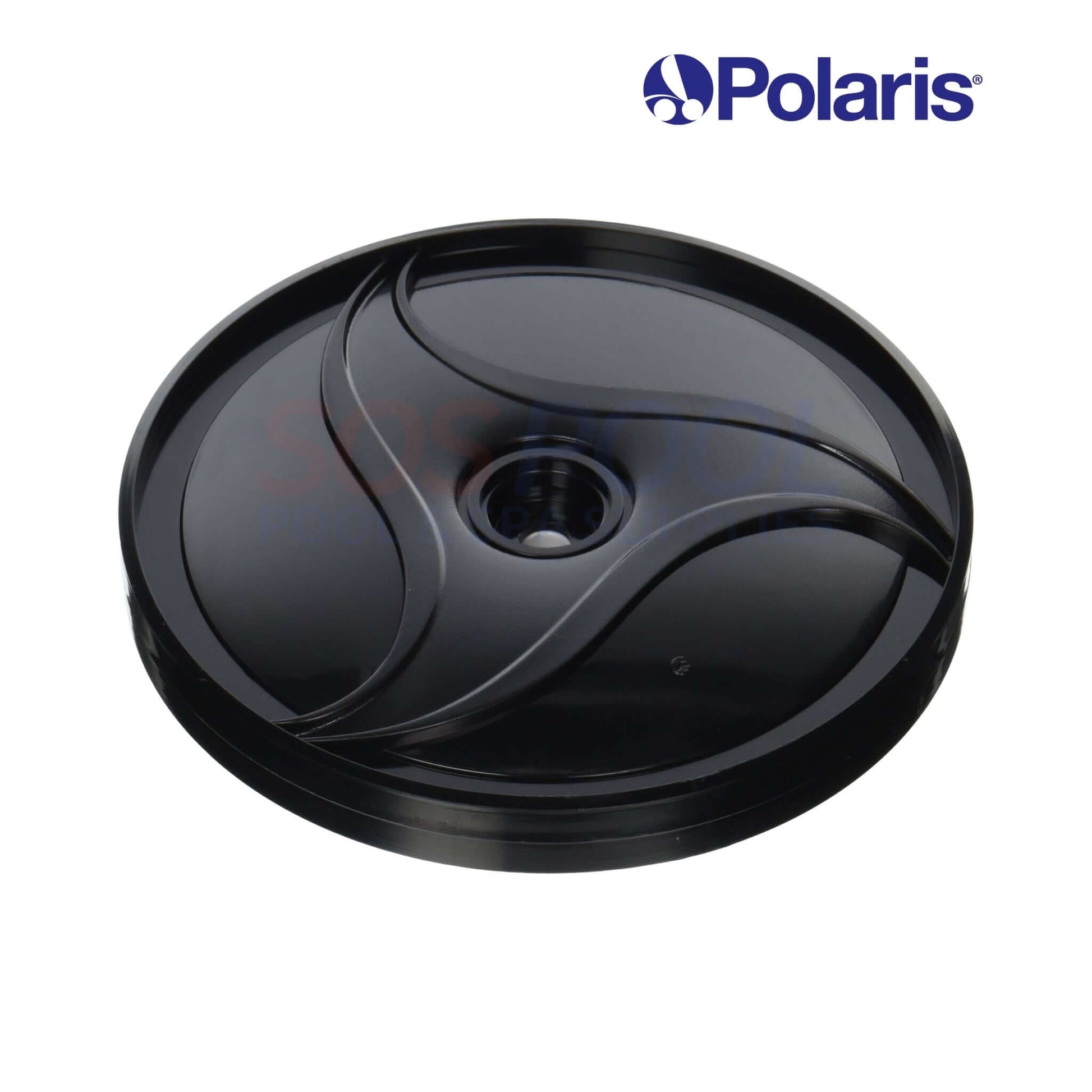 Polaris Double Side Wheel for Black Max 360 and 380, black replacement wheel, optimizes pool performance, SKU 9-100-1004, SOS Pool.