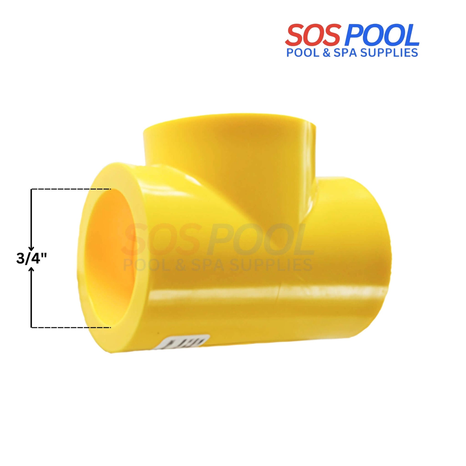 Poly Fusion Tee 3/4" IPS durable polyethylene branch connection for gas piping systems, SKU: #123456
