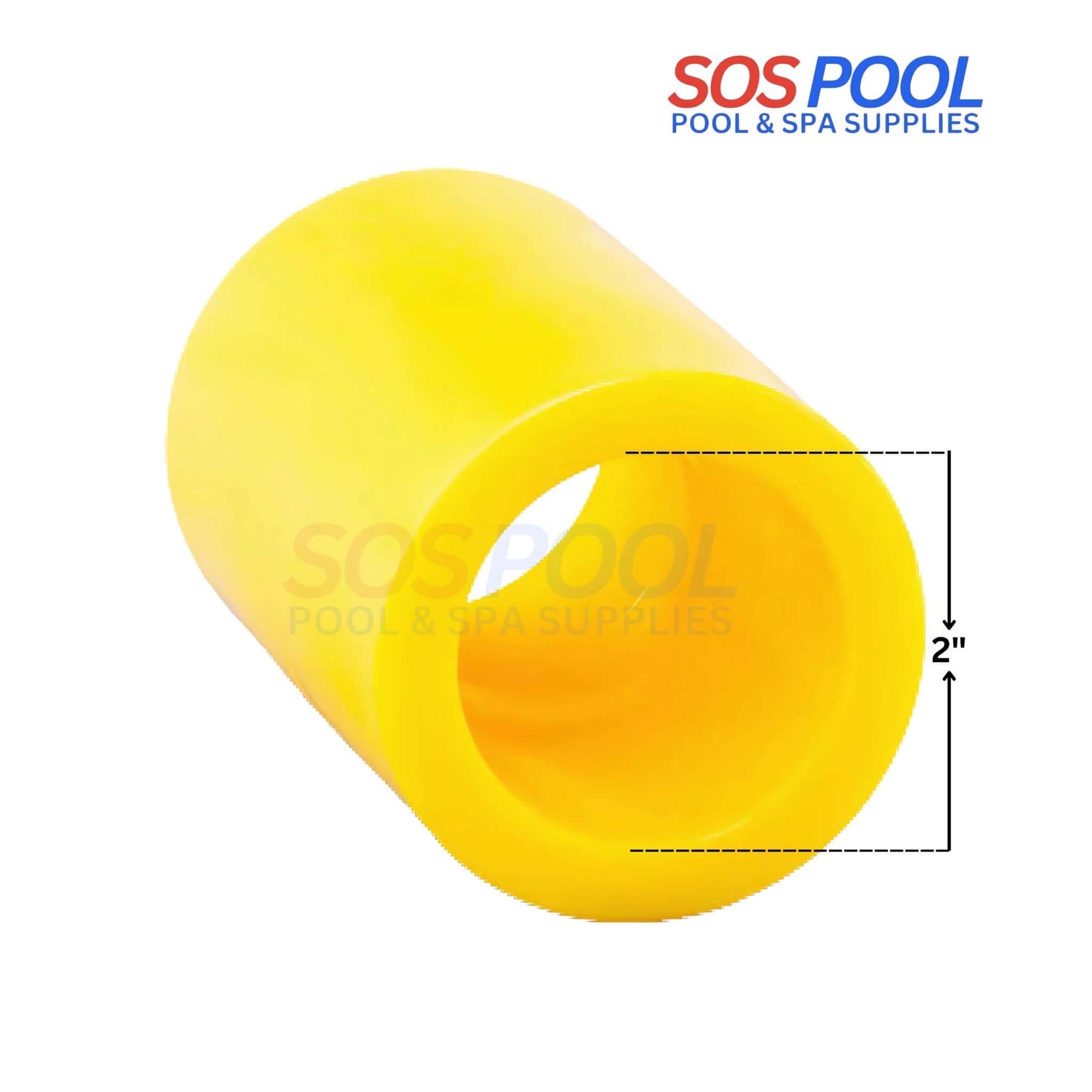 Poly Socket Fusion Coupling, 2" IPS, durable, leak-proof, for gas pipes, SOS Pool, SKU: Poly-SFC-02