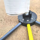 Close-up of Pool Filter Buddy cleaning stand, showcasing durable construction and ergonomic design for easy pool filter cleaning, SOS Pool, SKU: 2 Pack.