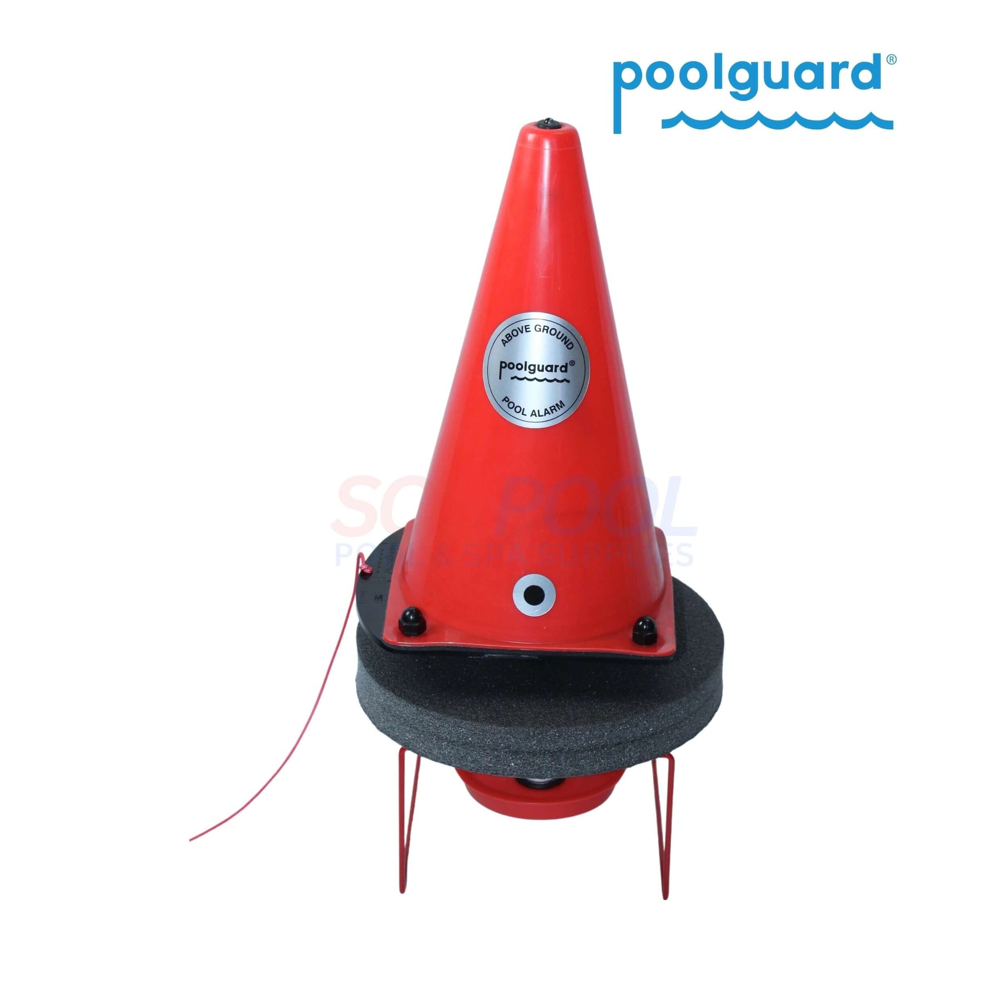 Poolguard Safety Buoy Floating Pool Alarm PGRM-SB, Battery-powered SOS Pool safety device for above-ground pools.
