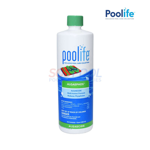 Poolife AlgaePhos Algaecide 1 QT | Reduces phosphates & prevents algae growth | SOS Pool