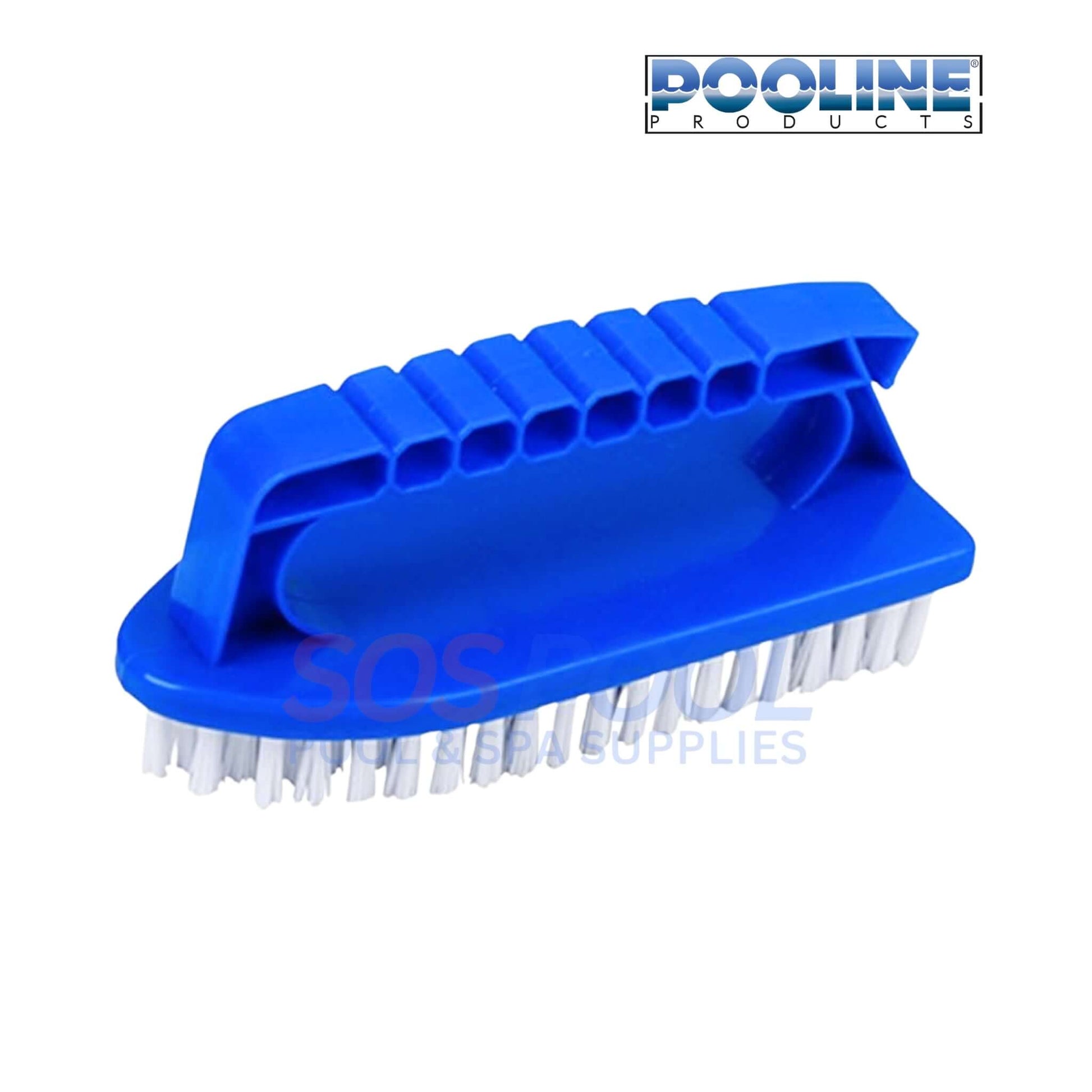Pooline All Purpose Poly Bristle Scrub Brush 11122 for versatile pool cleaning; effective for pools and surfaces by SOS Pool.