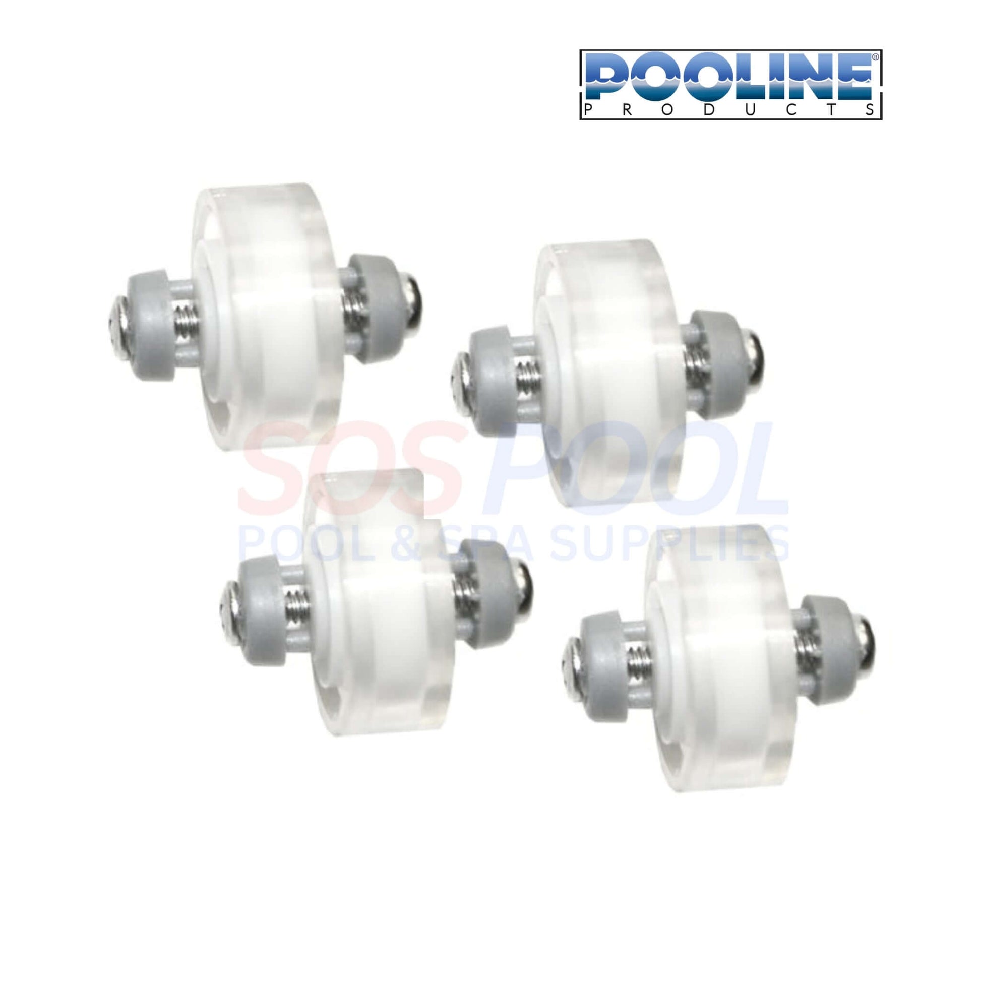 Pooline Ball Bearing Wheel 4 Pack 11051HW for 11051H Vacuum, SOS Pool, durable and efficient for pool maintenance.