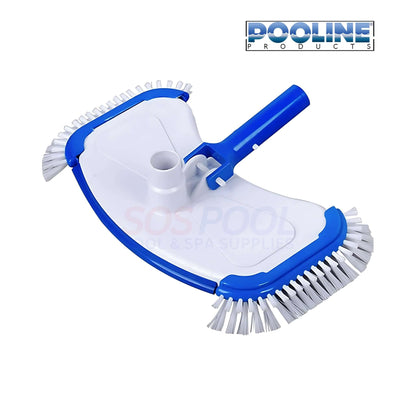 Pooline Large Shaped ABS Vacuum | Side Brushes | White | 11108