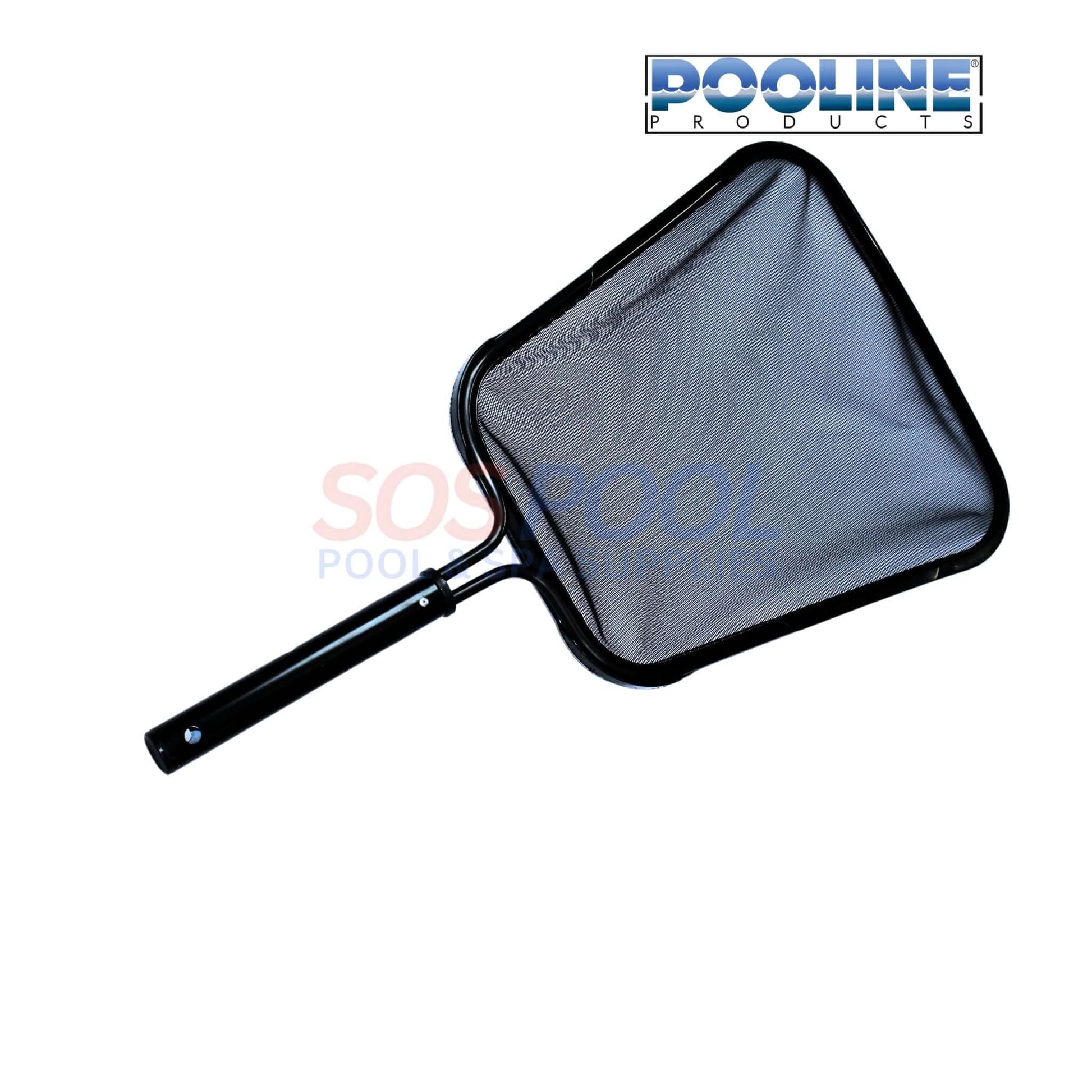 Pooline Swimming Pool Leaf Skimmer Two Piece 11521, durable black frame with fine mesh for SOS Pool maintenance.