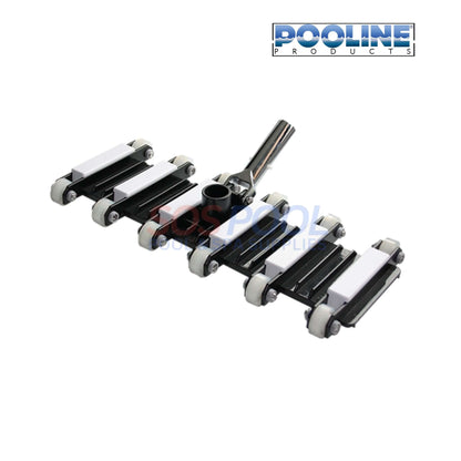 Pooline Vacuum Head 19" with Swivel Metal Handle and Urethane Wheels for efficient pool cleaning, SOS Pool.