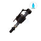 Poolmiser Water Autofill Float Valve | RP-402 in black and gray color, shown at an angle for pool water level regulation, ideal for SOS pool supplies.