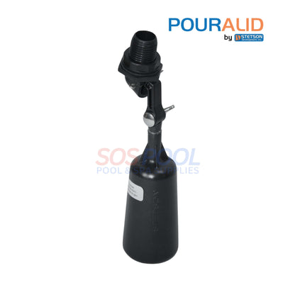 Pour-A-Lid Float Valve 1/2ATF by SOS Pool, designed for optimal water levels in pools and ponds.