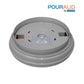 Pour-A-Lid Round Skimmer Cover 10" in Gray | 201PALGRAY | SOS Pool supplies for cohesive deck integration