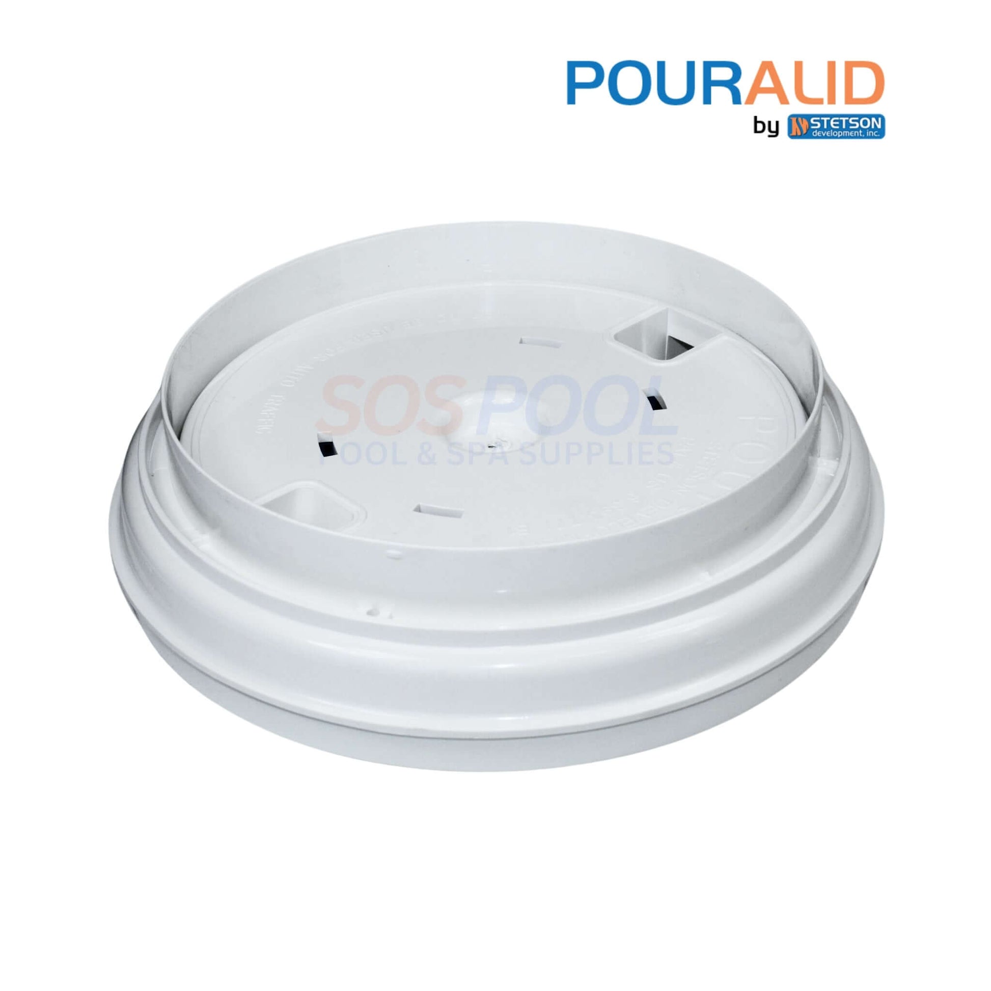 Pour-A-Lid Round Skimmer Cover 10" White 201PALWHITE by Stetson | SOS Pool supplies | Innovative pool solution