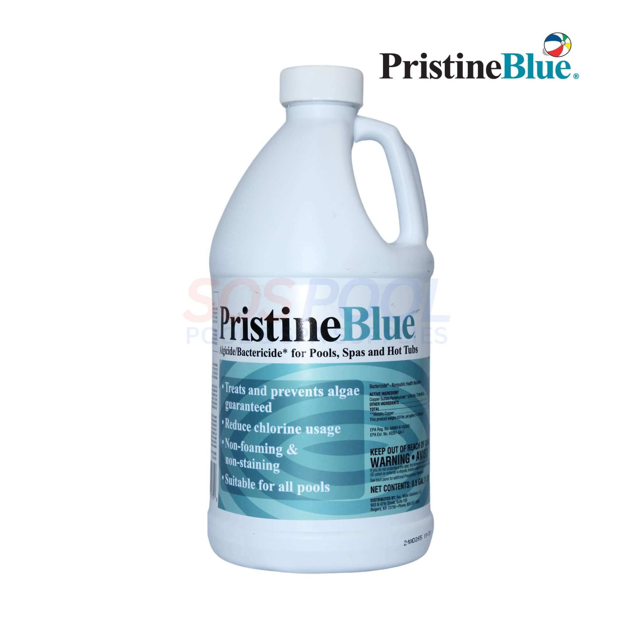 Biocide Blue PristineBlue Algaecide & Bactericide | 64oz | 12775