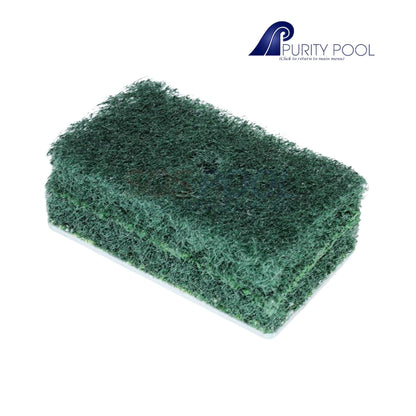 Purity Pool Jumbo Tile Coarse Scrubber Pad | 3 1/2" x 5 1/2" | Green | JRPC
