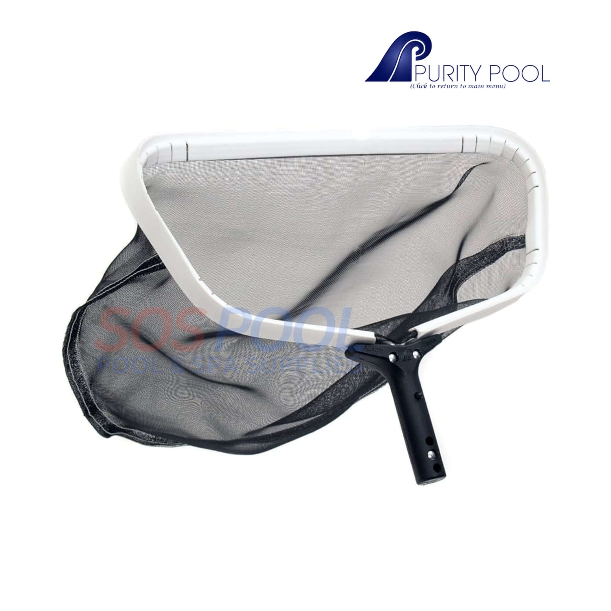 Purity Pool Pro-Lite Leaf Rake Mesh Net 18" x 20" heavy-duty cleaning tool for SOS Pool professionals.