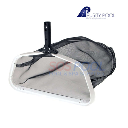 Purity Pool Pro-Lite Leaf Rake Mesh Net, 18" x 20", heavy-duty pool cleaning tool by SOS Pool.