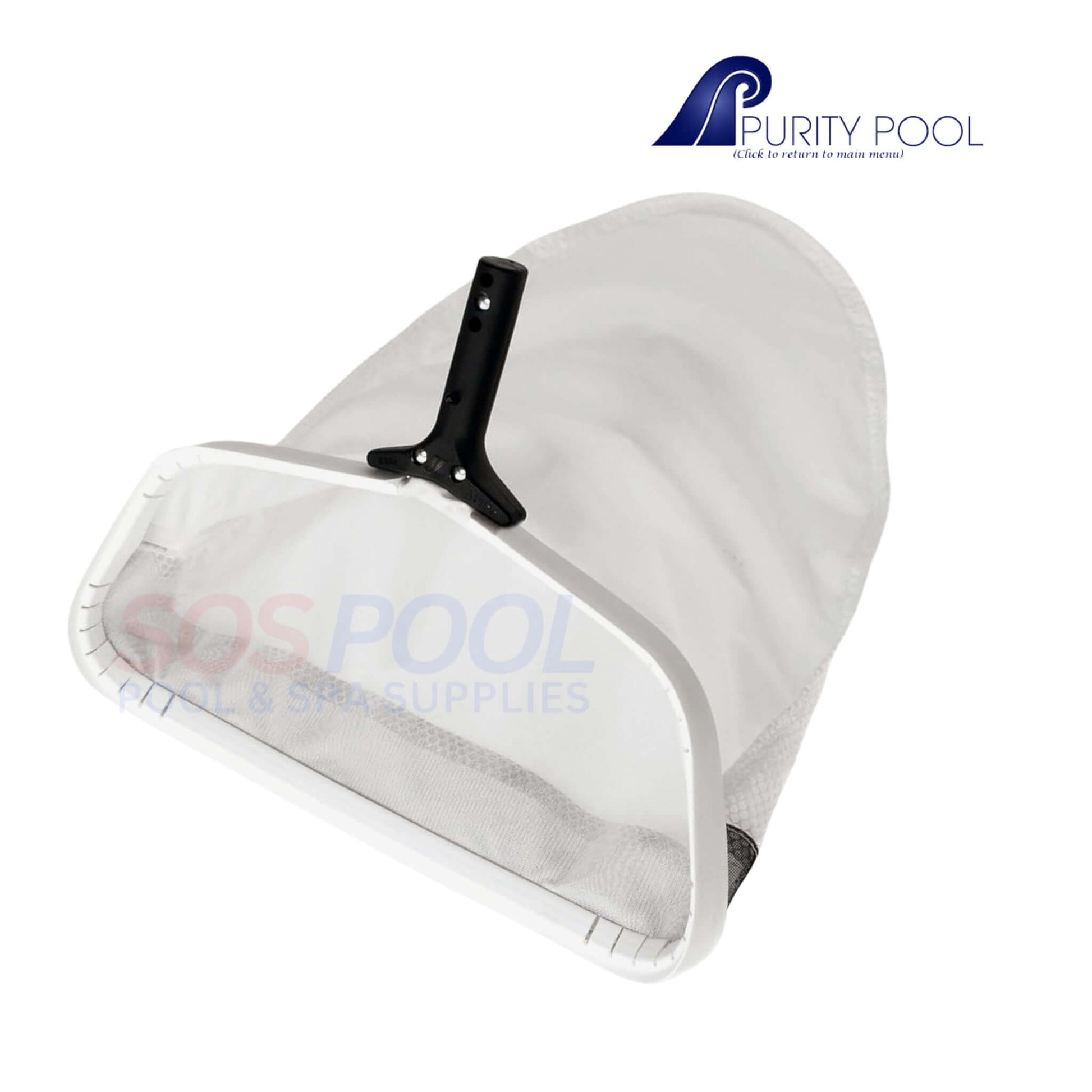 Purity Pool Pro-Lite Professional Silt Leaf Rake 18-inch tool by SOS Pool for efficient pool cleaning.