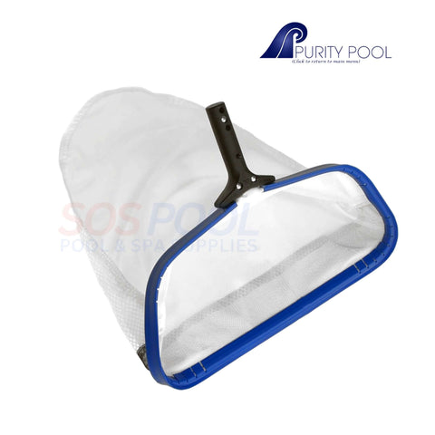 Purity Pool Ultra-Lite Leaf Rake with Silt Bag 18-inch for effective pool debris collection | SOS Pool