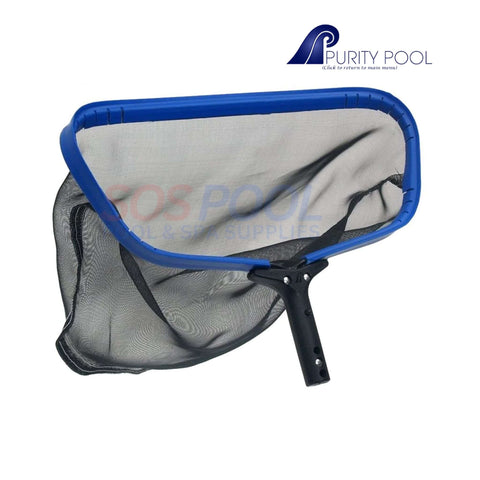 Purity Pool Ultra Lite 18" Leaf Rake Tuff Duty for pool maintenance with SOS Pool branding