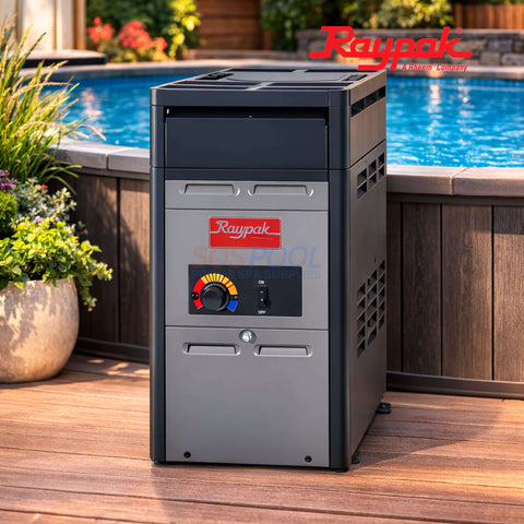 Raypak 106A Natural Gas Above Ground Pool & Spa Heater | 105k BTU | 014779