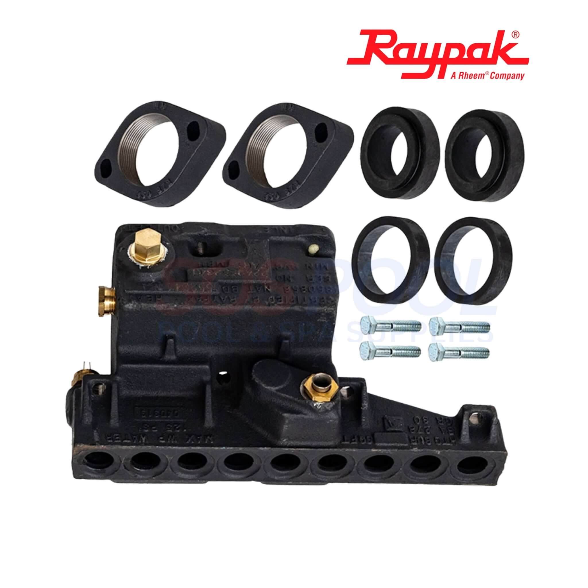 Raypak ASME CI Heater Inlet & Outlet Header | 006730F