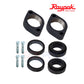 Raypak ASME CI Heater Inlet & Outlet Header | 006730F assembly with flanges, gaskets, and bolts for SOS pool supplies.
