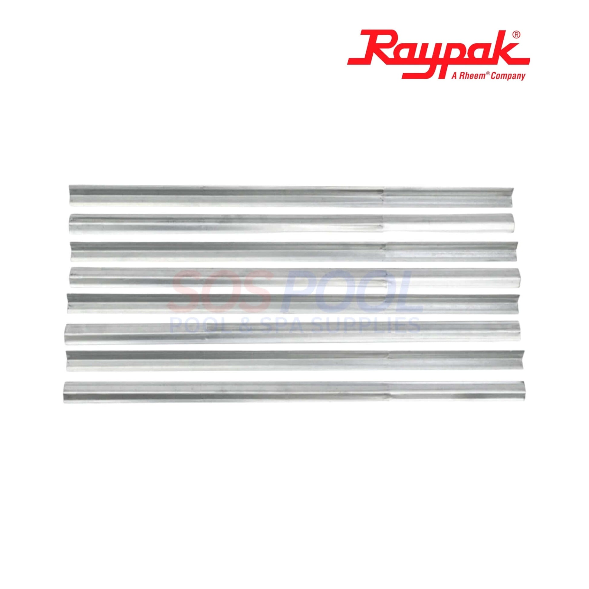 Raypak Copper Tube Bundle Heat Exchanger For 406A/407A | 010062F aluminum parts, ideal for pool supplies, SOS Pool.