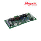 Raypak Digital Control Board for Crosswind V | 100-10000389 from SOS Pool, featuring a green circuit board and components.