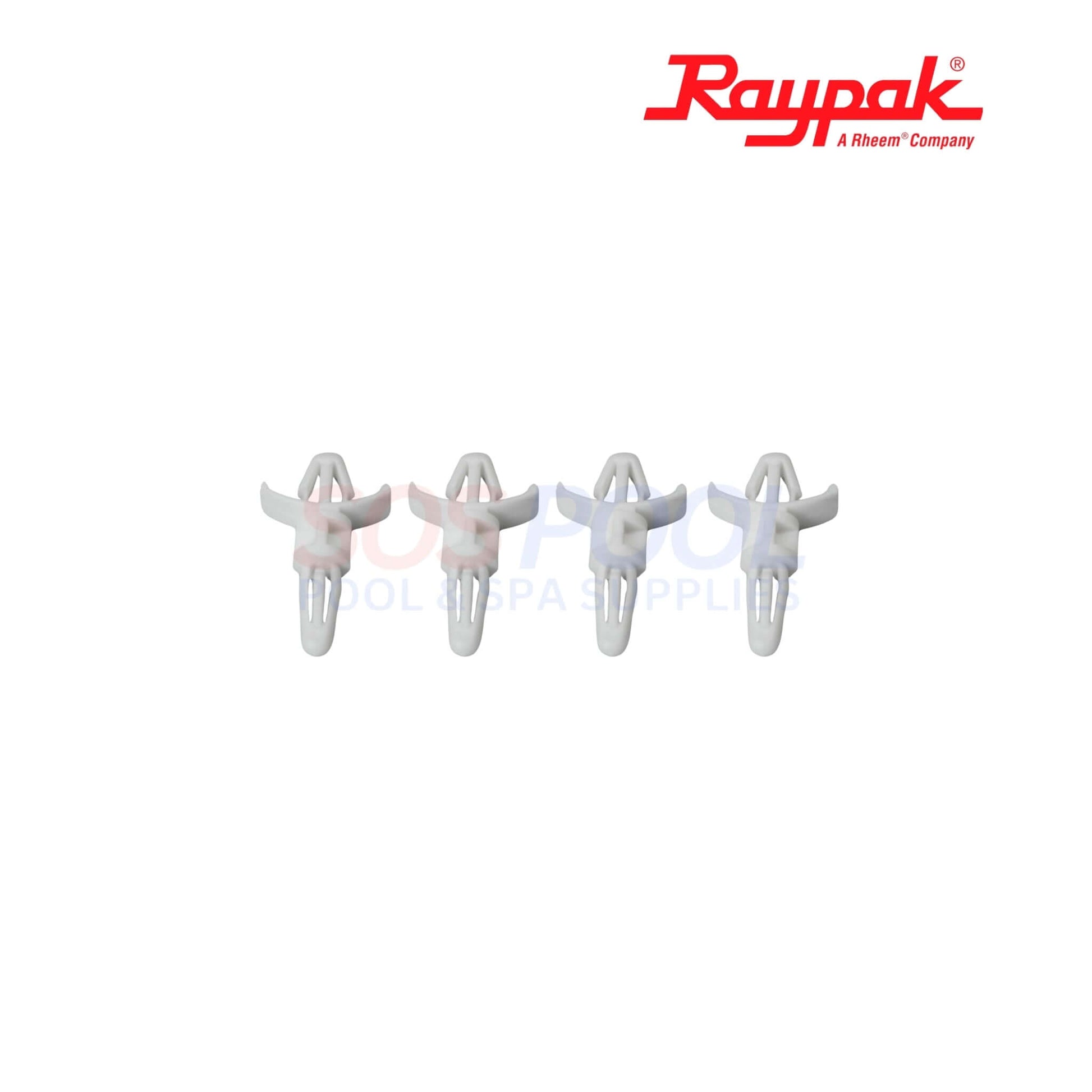 Raypak Digital Control Board for Crosswind V | 100-10000389 replacement parts, showing 4 white connectors for pool systems.