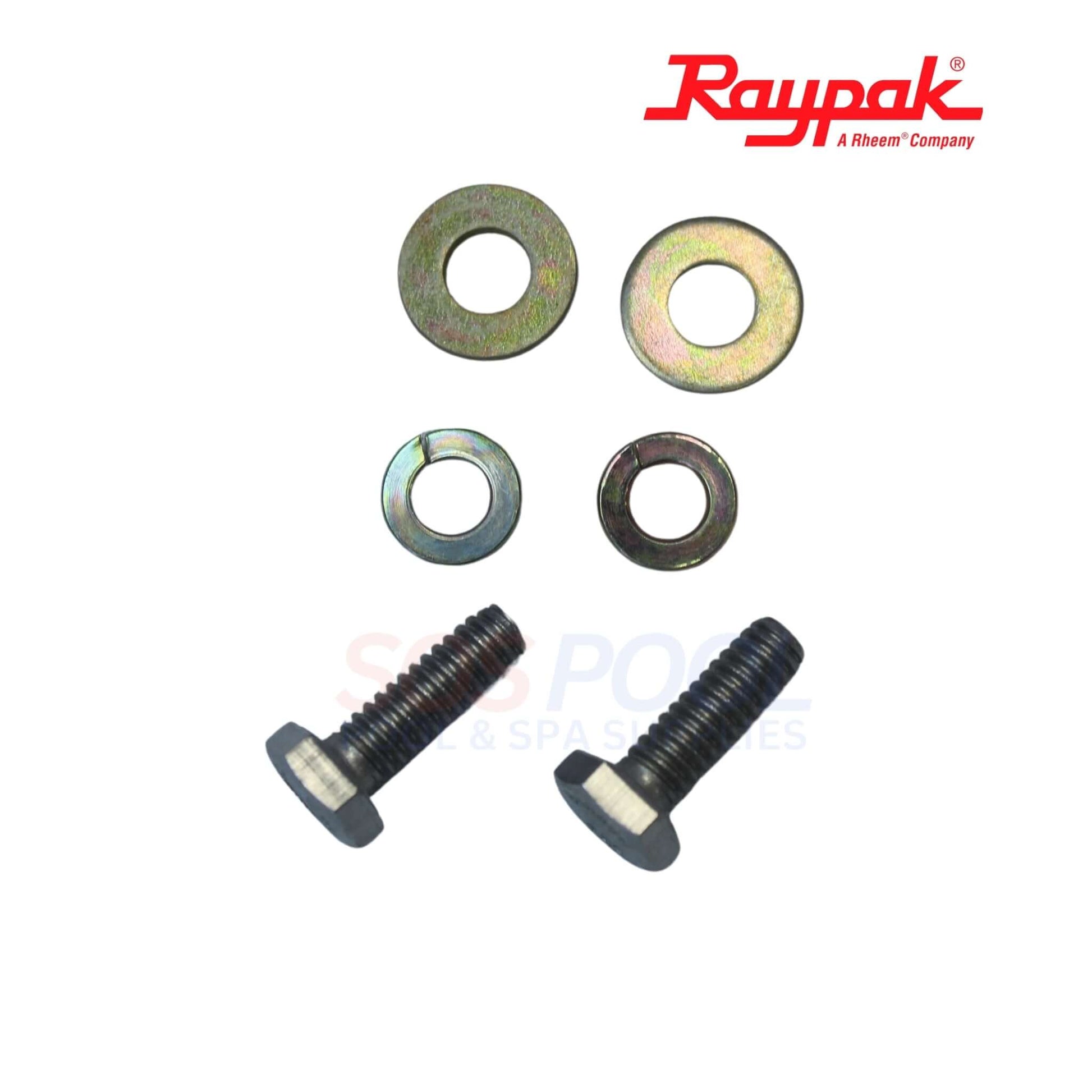 Raypak Direct Spark Ignitor DSI For 259A & 409A | 014124F screws and washers for pool heater assembly, SOS pool supplies.