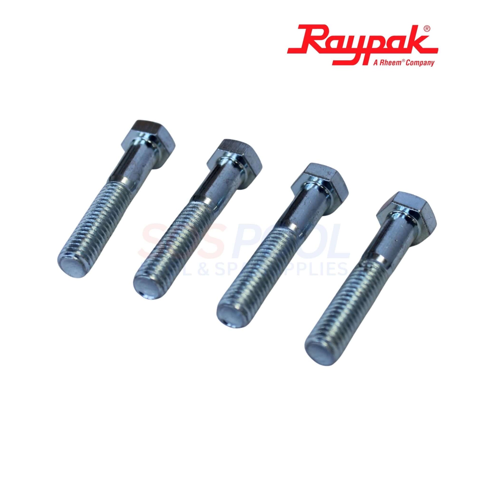 Raypak Heater Inlet Outlet Flange for 334-824 | 002477F bolts, stainless steel, perfect for swimming pool parts, SOS Pool supplies.
