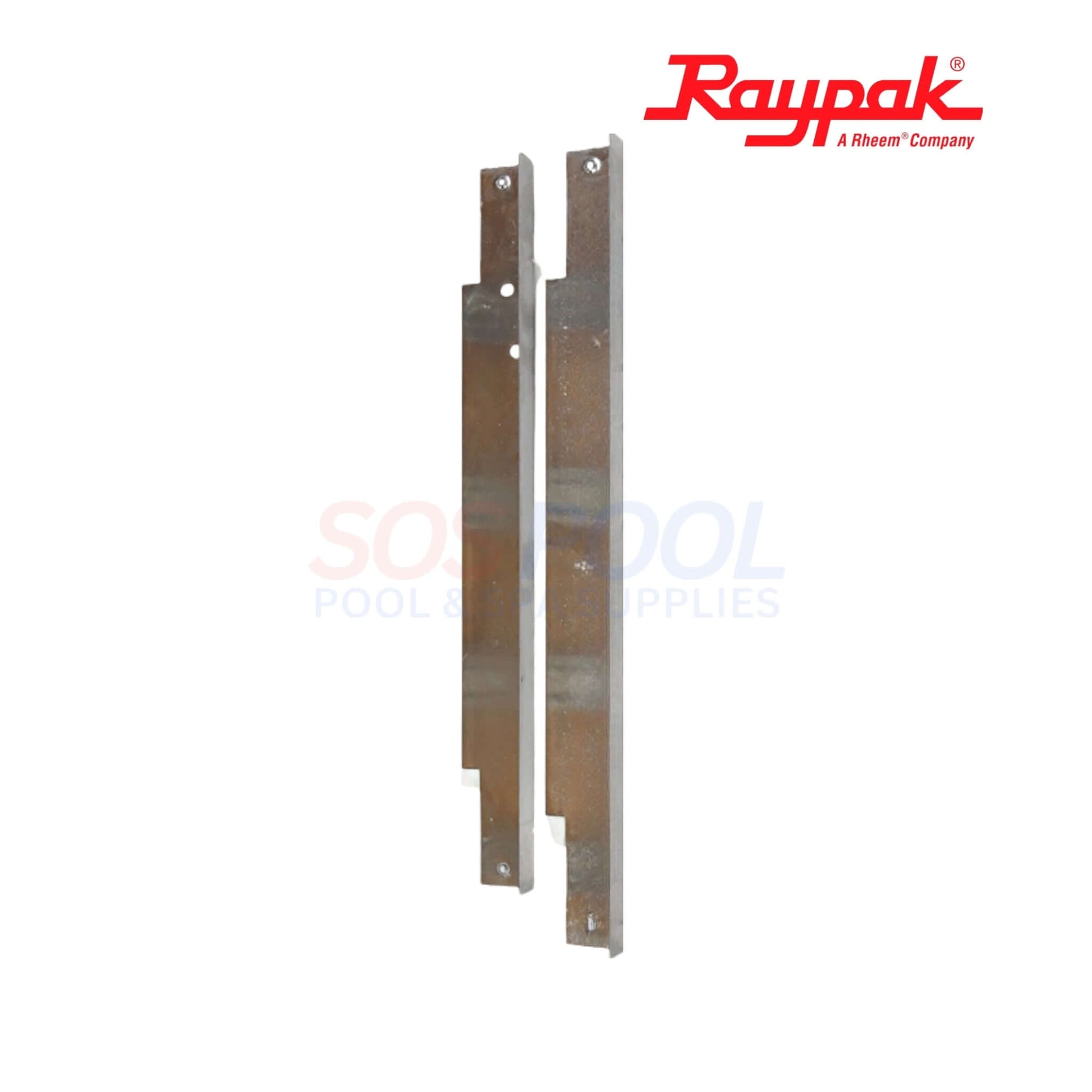 Raypak Heater Insulation Strips For 185-405 | 006900F, OEM thermal shield assembly, stainless steel, for R185A/B, R265A/B, R335A/B, R405A/B heaters.