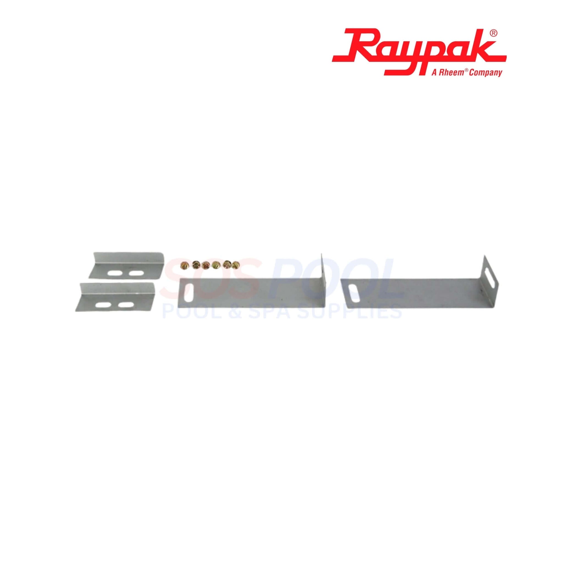 Raypak Heater Insulation Strips For 185-405 | 006900F includes two metal strips and hardware for installation, ideal for SOS Pool supplies.