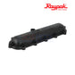 Raypak Heater Return Header For 206A-406A | 006707F, black Capron polymer assembly for RP2100 heaters, seals return side for water flow.