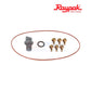 Raypak Heater Return Header For 206A-406A | 006707F, includes bolts, O-ring, OEM replacement part for heaters.