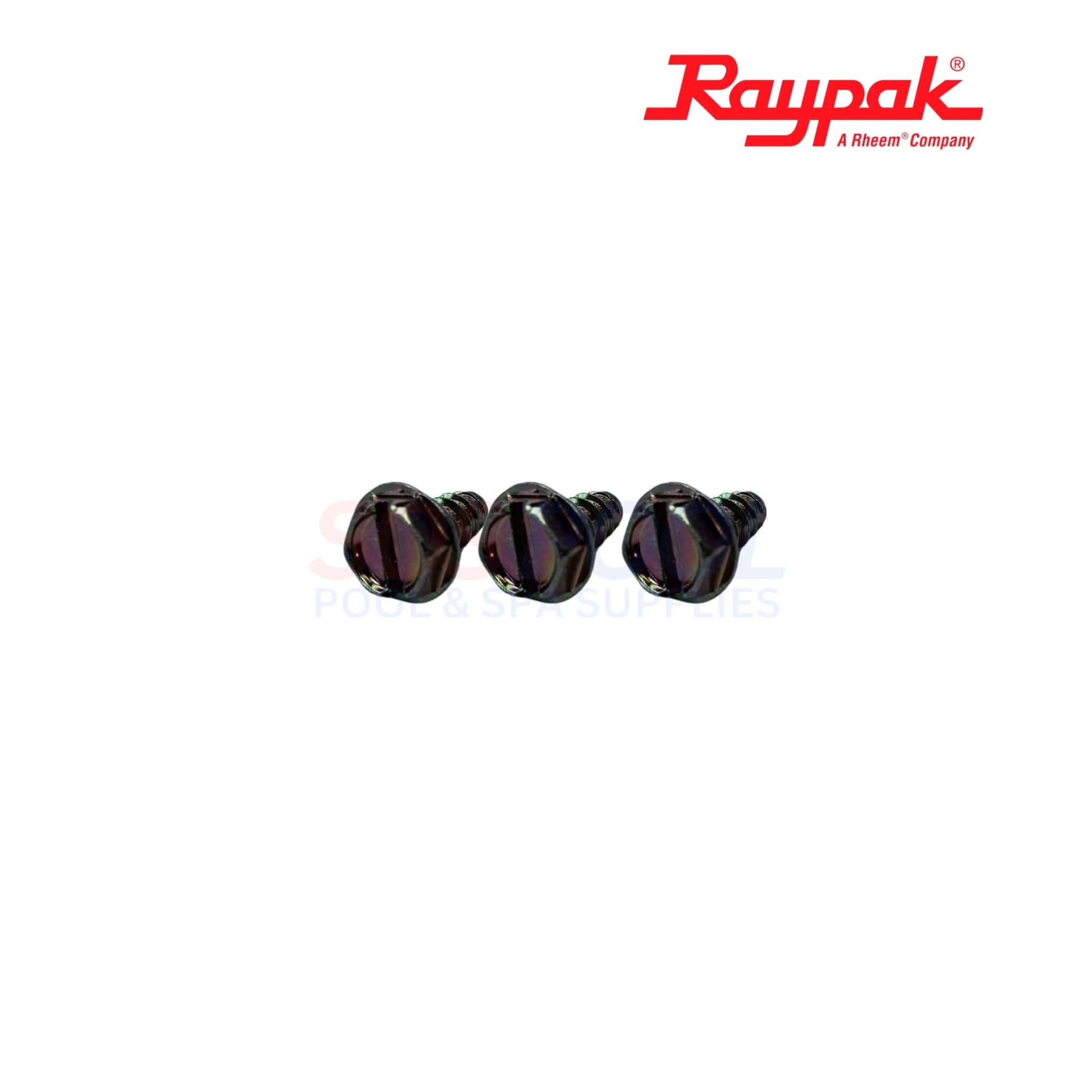 Raypak Hi-Delta DPST 24V Relay | 007376F showing three black screws, ideal for SOS Pool repairs and maintenance.
