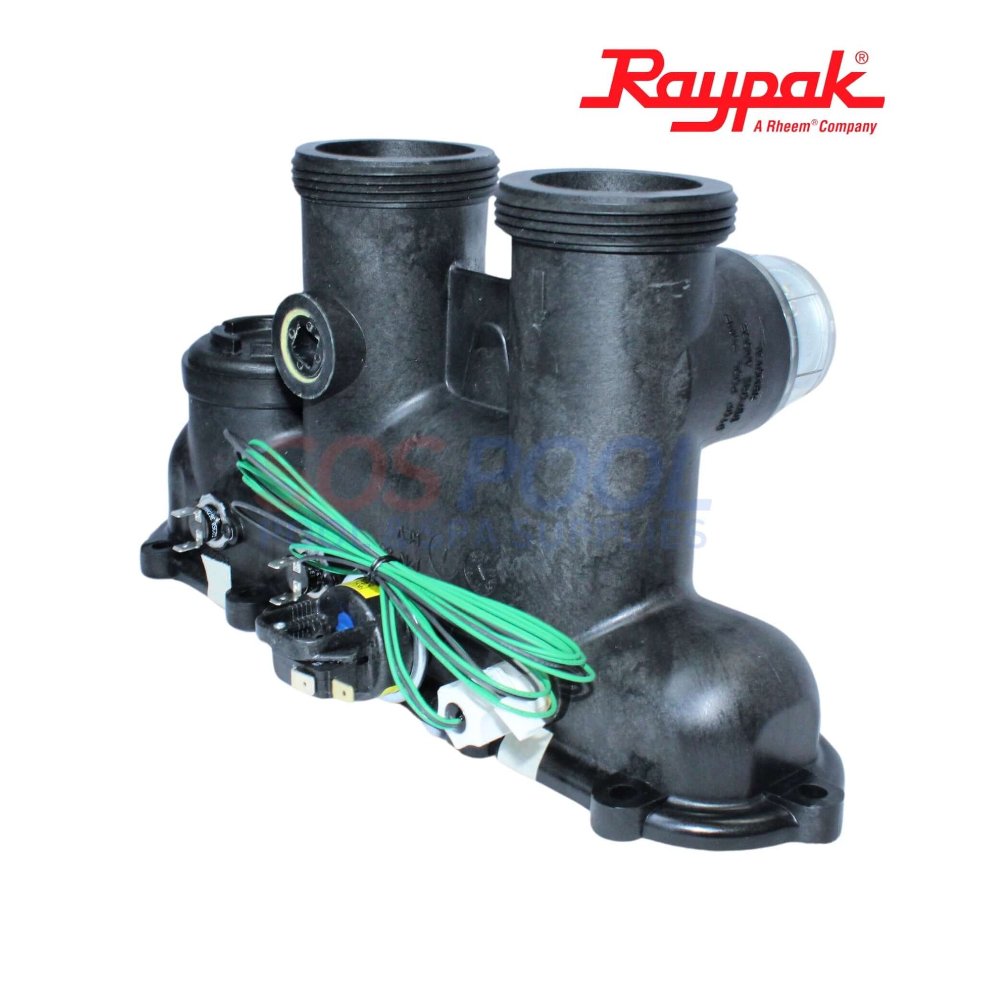 Raypak Protek Shield Inlet Outlet Header Assembly For Raypak Heaters