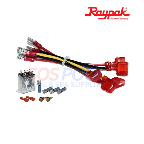 Raypak Relay for Low Nox Heaters 008784F with wiring connectors for 24VAC system from SOS Pool.